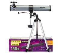 Levenhuk Blitz 76 PLUS Telescopio Riflettore Newtoniano Da 76 mm Con Treppiede e Un Ampio Set Di Accessori