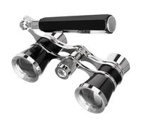 Levenhuk Broadway 325E 3x25 Binocoli da Teatro Lorgnette Vintage, Leggeri ed Eleganti, con Manico Telescopico Regolabile, Colore Nero