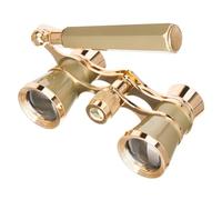 Levenhuk Broadway 325E 3x25 Binocoli da Teatro Lorgnette Vintage, Leggeri ed Eleganti, con Manico Telescopico Regolabile, Colore Oro
