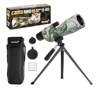 Levenhuk Camo Rind 60 Cannocchiale Terrestre con Treppiede, Zoom 16-48x | Ottica BK-7 Multistrato, Treppiede Metallico Incluso, Design Mimetico per Caccia, Birdwatching, Natura e Campeggio