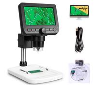 Levenhuk DTX 350 LCD Microscopio Digitale Portatile USB con Ingrandimento Zoom 20-300x per Lavori di Precisione in Ambito Elettronico, Biologico, Zoologico e per la Gioielleria