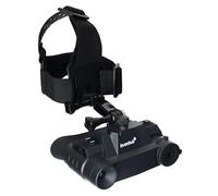 Levenhuk Halo NVB10 Helmet Binocoli Digitali di Visione Diurna e Notturna con Campo di Rilevamento di 300 m, Registrazione di Foto e Video a 1080P, Bussola e Supporto per Casco