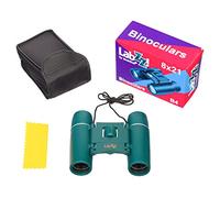 Levenhuk LabZZ B4: Binocolo per Ragazzi, Pieghevole e Compatto, con Ingrandimento 8x e Ottiche in Vetro BK-7 Fully Coated di Alta Qualità, Blu