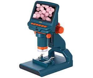 Levenhuk LabZZ DM200 Microscopio Digitale Portatile Per Ragazzi, Con Schermo LCD, Telecomando e Set Di Vetrini Preparati - Divertiti Con La Scienza