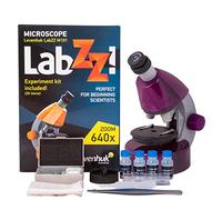Levenhuk LabZZ M101 Amethyst STEM Microscopio per Bambini con Zoom 640x, Luce a LED, Kit Scientifico Giocattolo Portatile di Vetrini Preparati, Strumenti di Laboratorio, Manuale con Esperimenti (EN)