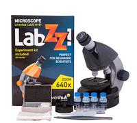 Levenhuk LabZZ M101 Moonstone STEM Microscopio per Bambini con Zoom 640x, Luce a LED, Kit Scientifico Giocattolo Portatile di Vetrini Preparati, Strumenti di Laboratorio, Manuale con Esperimenti (IT)