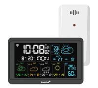 Levenhuk Stazione Meteo Digitale e Wireless Wezzer Plus LP80 con Modulo Wi-Fi Integrato e Sensore Remoto