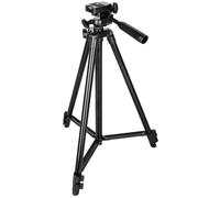 Levenhuk Level BASE TR3 Leggero Treppiede da Pavimento con Livella a Bolla, Montatura Girevole con Filettatura 1/4", Altezza Regolabile 425-1285 mm e Capacità di Carico di 2 kg