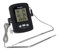 Levenhuk Wezzer Cook MT60 Termometro da Cucina Facile da Usare con Timer e 2 Termometri a Sonda Installati su Lunghi Cavi Flessibili