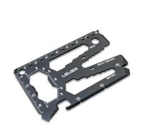 Lever gear Toolcard pro - 40 in 1 Multi-strumento. Multi strumento minimalista ed elegante in acciaio inossidabile per portafoglio - Nero
