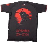 Leverage Abbigliamento - Mens Jiu-Jitsu No-Gi BJJ Grappling MMA Water Surf Estate Spiaggia - Rash Guard, Ronin, 40-42