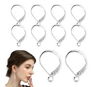 Leverback Earring Hooks | Versatile Interchangeable Dangle Ear Wire | Easy To Use Interchangeable 925 Silver Abundant Amount Jewelry Making Supplies With Open Loop French Ear Wires For Wedding