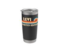 LEVI Retro 70s 80s Sunset Stripe Bicchiere termico in acciaio inox doppia parete