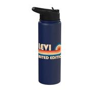 LEVI Retro 70s 80s Sunset Stripe Stainless Steel Insulated Water Bottle