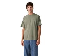 Levi's - T-shirt vintage kaki tinta in capo con etichetta rossa-Verde XL