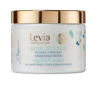 LEVIA Burro per il Corpo Eleganza con Olio di Nigella e di Argan per Idratazione Intensa e Riparatrice, Profumo di Legno Agrumi e Cedro, per Tutti i Tipi di Pelle, 350 ml