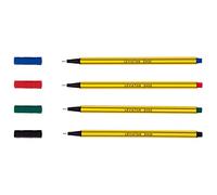 Leviatan Fineliner 4 Pezzi - Penne Punta Fine, Tratto Pen, Pennarello Adatto all'uso Quotidiano - Larghezza di Circa 0,4 mm, Multicolor