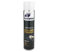 LEVIATAN Golden Power Spray Ad Aria Compressa | 600 ml | Pulitore Ad Aria Compressa | Perfetto per la Pulizia di Tastiera e Computer | Molto Pratico