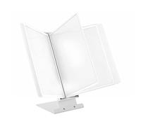 LEVIATAN Leggio da Tavolo | 10 Pannelli, Formato A4, colore bianco