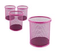 Leviatan Portapenne in metallo, 24 pezzi, portapenne, rotondo, in metallo metallico, tazza multifunzione per penna a sfera Ø 91 mm, rosa