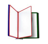 Leviatan Sistema da Parete con Pannelli A4 - Set da 10 Portadocumenti - Supporto da Parete in Metallo Salvaspazio - Per Ufficio, Magazzino e Produzione - Multicolore