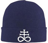 Leviathan Cross And Serpents Beanie Inverno Termica Berretto in Maglia Morbido Inverno Cappelli per Donna Corsa Sci