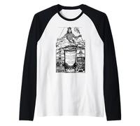 Leviathan Thomas Hobbes - Copertina per Libro Vintage con Pagina del Titolo Maglia con Maniche Raglan