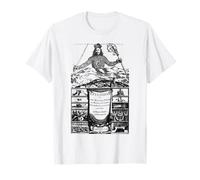 Leviathan Thomas Hobbes Vintage Titolo Pagina Libro Copertina Maglietta