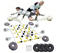 levigationlu Attrezzatura per L'allenamento del Portiere, Diversi Angoli di Rifrazione, Riflessi E Agilità, Deflettore a Matrice per Pavimento da Calcio, con Borsa per Il Trasporto E Picchetti 2×1.6m