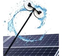 levigationlu Spazzola Rotante per la Pulizia di Pannelli solari 110 V-240 V, Motore brushless per Pannelli fotovoltaici e solari, Spazzola alimentata ad Acqua, for Window Glass,Solar Panel,Dual(5.5m)
