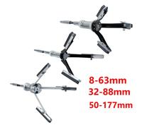 Levigatrice a cilindro a tre griffe da 51-177mm diametro interno smerigliatrice motore in acciaio per auto cilindro del freno strumento di levigatura dell'albero flessibile