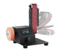 Levigatrice a Cintura di Precisione da Banco 350W | Compatta con 10 Cinture di Levigatura | Alta Velocità per Lavorazione Metall