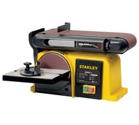 STANLEY - Levigatrice da banco 370 W Base in ghisa 2 in 1: disco 150 mm e nastro 100 x 914 mm SXBS914E