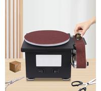 Levigatrice a nastro elettrica Macchina per dischi di sabbia fai-da-te Lucidatrice da tavolo Rettificatrice Strumenti per la lavorazione del legno con cintura da 10 pezzi