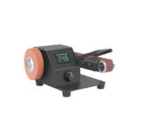 Levigatrice a nastro elettrica multifunzionale da 12 V a 24 V, lucidatrice, affilacoltelli, fai da te, for lavorazione del legno, lucidatura, smerigliatrice. Per uso fai da te(250W)