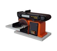 Levigatrice a nastro, Levigatrice a nastro abrasivo, levigatrice da banco combinata a velocità variabile, levigatrice a nastro con disco e base in ghisa