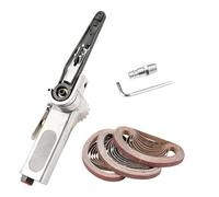 levigatrice a nastro, Levigatrice a nastro pneumatica, smerigliatrice angolare pneumatica, nastro abrasivo, tubo di ingresso da 1/4 di pollice, set di utensili for levigatura con compressore d'aria