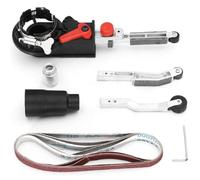 Levigatrice a nastro per smerigliatrice angolare con adattatore M10 per smerigliatrici angolari elettriche da 100 mm, convertitore per levigatrice a nastro rapida per lucidatura di legno, metallo