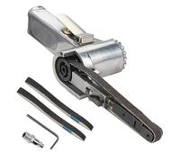 Levigatrice a nastro pneumatico 1/4 "Ingresso aria Rettifica angolare Nastro abrasivo Compressore Levigatura Utensile pneumatico Lucidatura Rimozione ruggine, Basso rumore(Belt Sander B)
