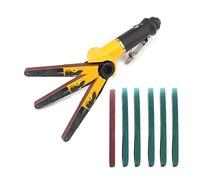 Levigatrice a nastro pneumatico 1/4 "Ingresso aria Rettifica angolare Nastro abrasivo Compressore Levigatura Utensile pneumatico Lucidatura Rimozione ruggine - Velocità regolabile(Belt Sander A)