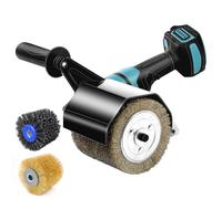 Levigatrice a Spazzola Rullo Compatibile con Makita 18V Satinatura Legno Elettrica Lucidatrice per Trafilatura LED 3 Velocità Smerigliatrice per Rinnovare le Superfici (Senza Batteria)