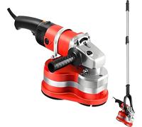 Levigatrice angolare per calcestruzzo, lucidatrice elettrica resistente da 3800 W, macchina portatile a 6 velocità con 3 dischi diamantati per pietra, cemento, ceramica, piastrelle