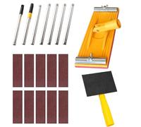 Levigatrice da parete - Strumento di levigatura manuale girevole con asta estensibile, design ergonomico, levigatrice a soffitto a mano per cartongesso, pavimento, terrazza, soffitto, miglioramento