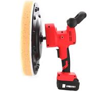 Levigatrice e lucidatrice elettrica per pareti, 0-200 giri/min, 1680 W, strumento portatile per finitura professionale delle pareti, versione con due batterie incluse