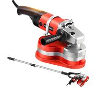 Levigatrice E Lucidatrice Pareti E Pavimenti Portatile, Levigatrice Pareti E Pavimenti In Cemento, Asta Telescopica 113-168CM, Include Diversi Dischi Abrasivi Machine+TelescopicPole