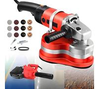 Levigatrice E Lucidatrice Pareti E Pavimenti Portatile, Levigatrice Pareti E Pavimenti In Cemento, Asta Telescopica 113-168CM, Include Diversi Dischi Abrasivi Machine+VacuumCleaner