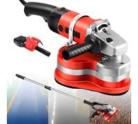 Levigatrice E Lucidatrice Pareti E Pavimenti Portatile, Levigatrice Pareti E Pavimenti In Cemento, Asta Telescopica 113-168CM, Include Diversi Dischi Abrasivi Machine+TelescopicPole+VacuumCleaner