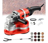 Levigatrice e smerigliatrice per calcestruzzo portatile, lucidatrice a tre teste da 3000 W con manico ausiliario per cartongesso e muratura