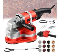 Levigatrice e smerigliatrice per calcestruzzo portatile, lucidatrice a tre teste da 3000 W con manico ausiliario per cartongesso e muratura