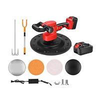 Levigatrice elettrica, DC 1700W Elettrico Muro Levigatrice Cemento Malta Cazzuola Batteria Li-Ion Miscelatore Automatico Intonacatura Parete Lucidatrice(With Long Handle)